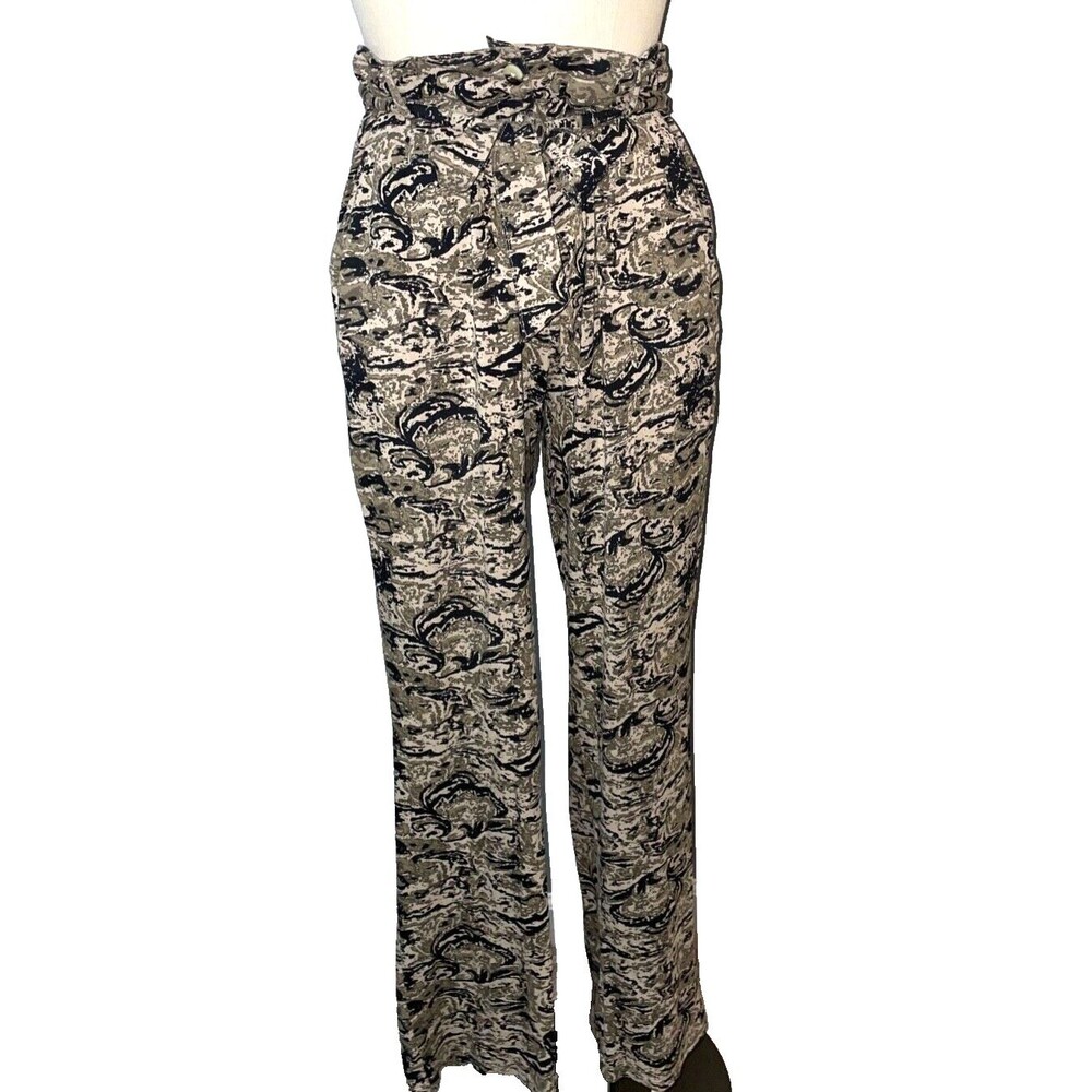 The Pyramid Collection Black and Tan Artistic Trousers